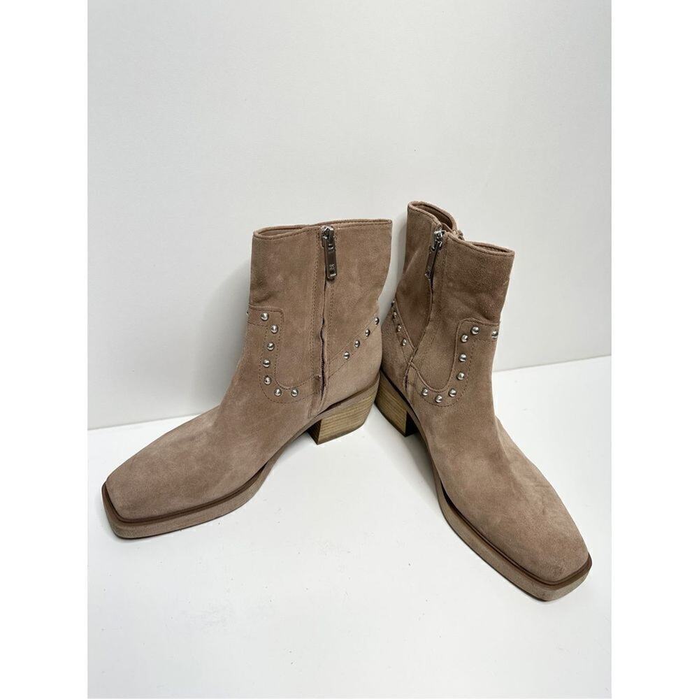 Sam Edelman Bernie Boots Womens Size‎ 5.5 Suede Fringe Detailing Zip Western - Picture 8 of 11
